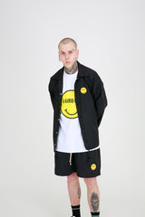 SMILE HALF PANTS (BLACK) (6699087167606)
