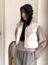 [Wool 10]ポニョマルチミックスラウンド長袖ニット