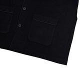 パイピングテリーショートスリーブシャツ/[UNISEX] Piped Terry Short-Sleeved shirt (Black)