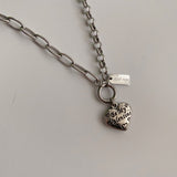 レタリングハートウェイネックレス/jhi Lettering Heart Two Way Necklace