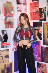ノーマルメッシュクロップTシャツ / TOP(9286) Normal Mesh Crop Tee