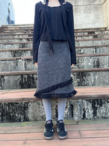 tassel midi skirt