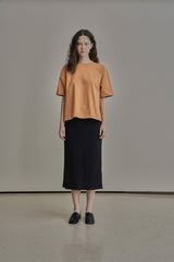 ウールHスカート/WOOL H SKIRT_CHARCOAL
