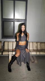 sahara halter [charcoal]