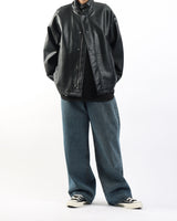 オーバーフィットバフィングレザーライダージャケット/Overfit Buffing Leather Rider Jacket_2color