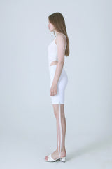 ストリングバイカーショーツ/STRING BIKER SHORTS WHITE