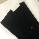サイドスナップボタンワイドパンツ / Side Snap Button Crop Wide Pants (4586089611382)