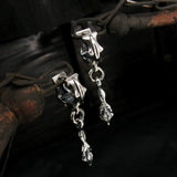 サジタD-1シルバーフープイヤリング / Sagitta-D1 silver hoop earring (4593081843830)