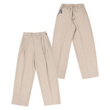 23 ツータックバンディングスラックス / 23 TWO TUCK BANDING SLACKS BLACK / BEIGE