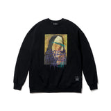 PRAY OVERSIZED HEAVY SWEAT CREWNECK WHITE / BLACK (4626253643894)