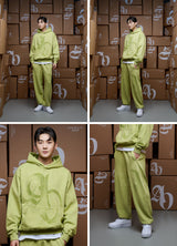 [24SS] HALFTONE SYMBOL PRINTING HOODIE LIME