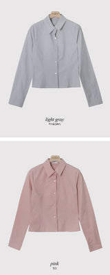 FV Basic Slim Line Crop Shirt (5color)