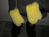 Real mink fur gloves