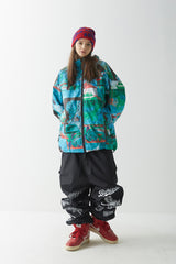 ロマンティックロゴパッディングジャンパー/BSR2223FWJK009 ROMANTIC LOGO PADDING JUMPER GREEN BLUE