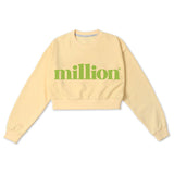 ミリオンビッグロゴクロップスウェットシャツ/MILLION BIG LOGO CROP SWEATSHIRT