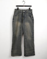 Chilla Cat Washing Y2K Semi Bootcut Denim Pants