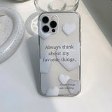 ハートバルーンレタリングアイフォンケース/Heart Balloon Lettering Phone Case