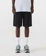 ディープ ワン タック スウェット バミューダ ショーツ / DEEP ONE TUCK SWEAT BERMUDA SHORTS_BLACK