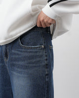 ベルトループディティールフラップデニムジーンズ / belt loop detail flap denim jeans