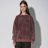 ビンテージウォッシングスウェットシャツ/vintage washing sweatshirt [burgundy]