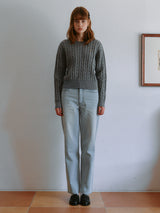 CARPENTER WIDE PANTS LIGHT BLUE