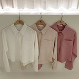 [6color] Basic pocket shirt & blouse