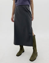 サイドスリットロングスカート / Side slit long skirt (3color)