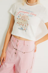ケーキクロップTシャツ / DIMANCHE CAKE CROP T-SHIRT
