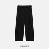 LMN Tape Belt Wide Set-up Slacks (4 colors)