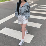 [Bellide made/Seasonal Item] ツーウェイフーデッドクロップドウィンドブレーカー