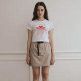 ラブクローバークロップTシャツ/Love Clover crop t-shirt [2 Color]