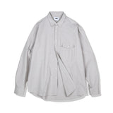 UTILITY CURVED POCKET OXFORD SHIRT SAND GREY (6621864394870)