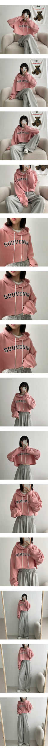 ニアエンブロイダリークロップフード / Near embroidery crop hood