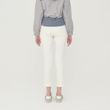 WAIST BANDING SLIM PANTS (6657592721526)