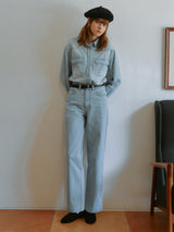 BASIC TAPERED FIT DENIM LIGHT BLUE