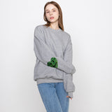 エルボーリーフスマイルハートスウェットシャツ/Elbow Leaf Smile Heart Sweatshirt