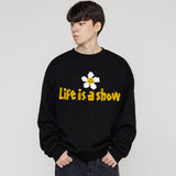 [UNISEX] Tape Flower Smile Sweatshirt
