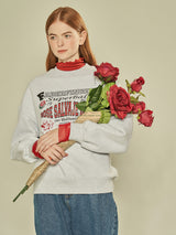 Superball Lettering Sweatshirt (Melange) (6643897925750)