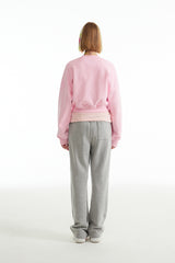ビッグチェリーホログラムクロップスウェットシャツ / BIG CHERRY HOLOGRAM CROP SWEATSHIRT [PINK]