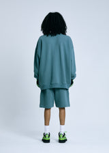 EMBLEM EMBROIDERY SWEATSHIRT_GREEN