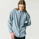 VERTICAL TIP BASIC SHIRT SKY BLUE