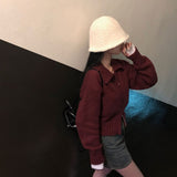 [MADE] ソリッドスタンダードセミクロップニットジップアップ