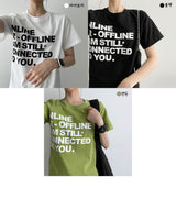 オンラインレタリング半袖Tシャツ / Online lettering short-sleeved T-shirt