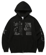 ピクトリアルジップアップフーディ / PICTORIAL ZIP UP HOODIE BLACK(CV2DSUM403A)