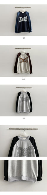 Teezer Colored Raglan Sweatshirt