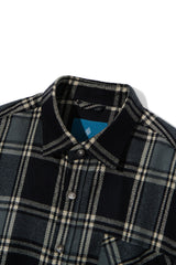 タータンプレイドチェックシャツ/Tartan Plaid Check Shirt S109 Navy