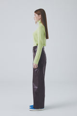 ホールガーメントカシミアタートルネックニット / Whole Garment Cashmere Turtleneck Knit [Lime Green]