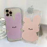 Purple - Sketch Mochi Rabbit Phone Case
