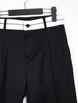 オビカラーマッチングロングスラックス / no.874 obi color matching long slacks (2color)