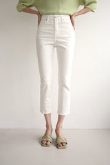 フラットクロップジーンズ / FLAT CROP JEANS / SLIM STRAIGHT PANTS